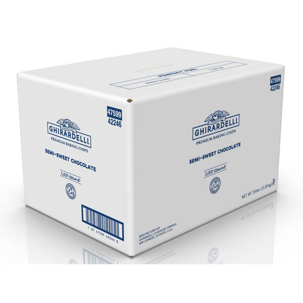 GHIRARDELLI SEMI-SWEET CHOCOLATE CHIPS 1000 COUNT