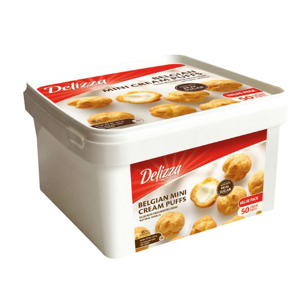 DELIZZA PATISSERIE BELGIAN MINI CREAM PUFFS