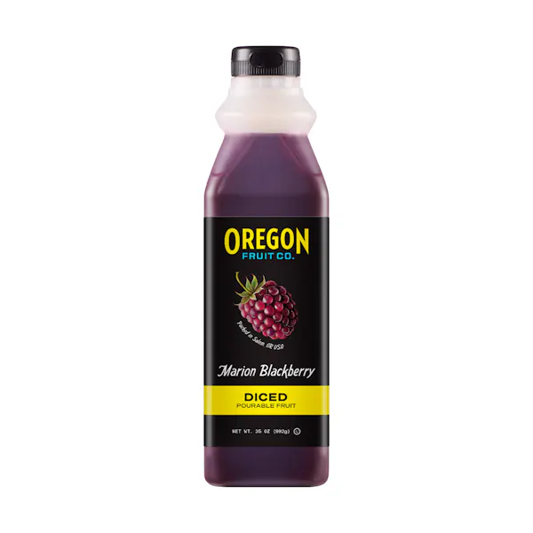 OREGON FRUIT CO. MARION BLACKBERRY DICED POURABLE FRUIT FROZEN
