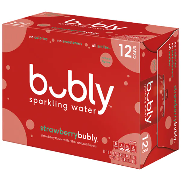 BUBLY STRAWBERRY SPARKLING WATER