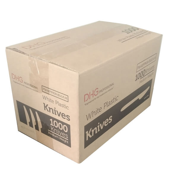 DHG PROFESSIONAL KNIFE WHITE PLASTIC MEDIUM WEIGHT