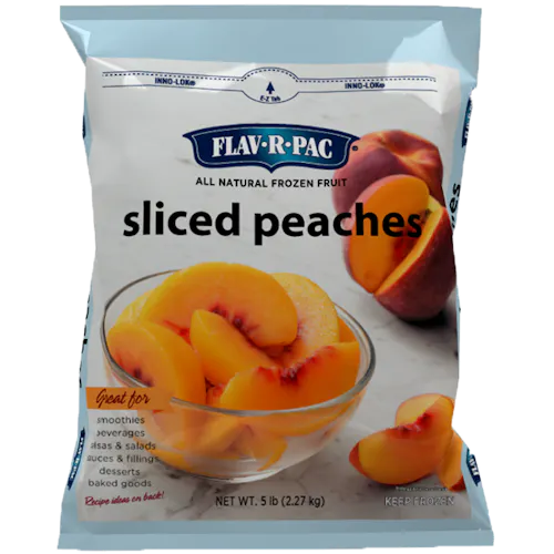 FLAV-R-PAC FROZEN SLICED PEACHES