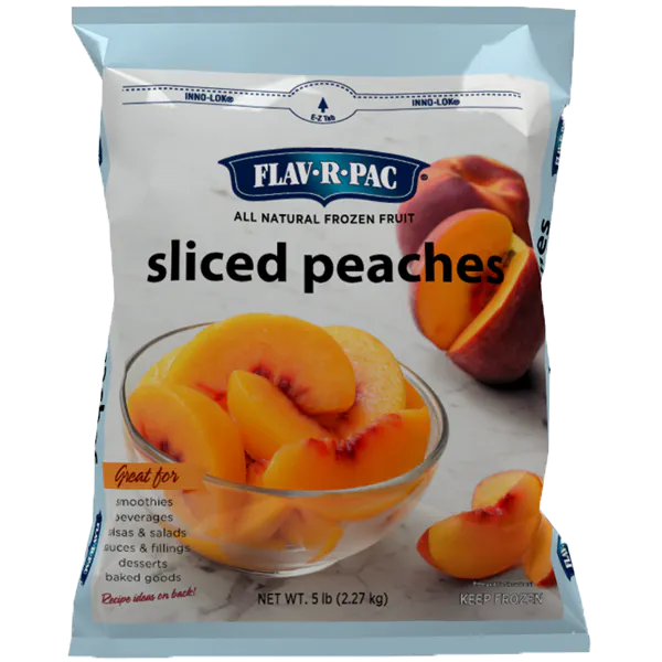 FLAV-R-PAC FROZEN SLICED PEACHES