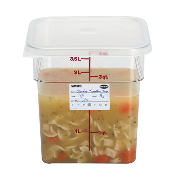 CAMBRO CONTAINER SQUARE CLEAR 4 QUART