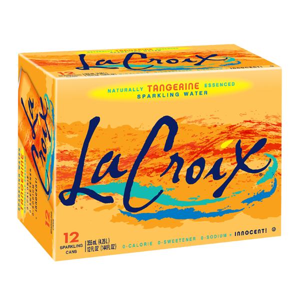 LA CROIX NATURAL SPARKLING WATER TANGERINE FLAVOR