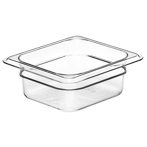 Cambro Food Pan Sixth Size 2.5 Inch Deep Clear