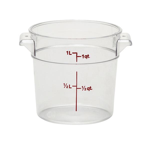 CAMBRO CONTAINER ROUND CLEAR 1 QUART