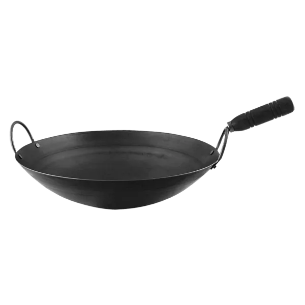 GOLDEN SUPPLIES 16 INCH WOK WITH WOOD HANDLE