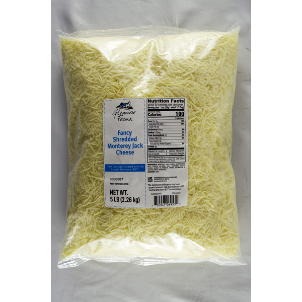 GLENVIEW FARMS FANCY SHREDDED MONTEREY JACK CHEESE