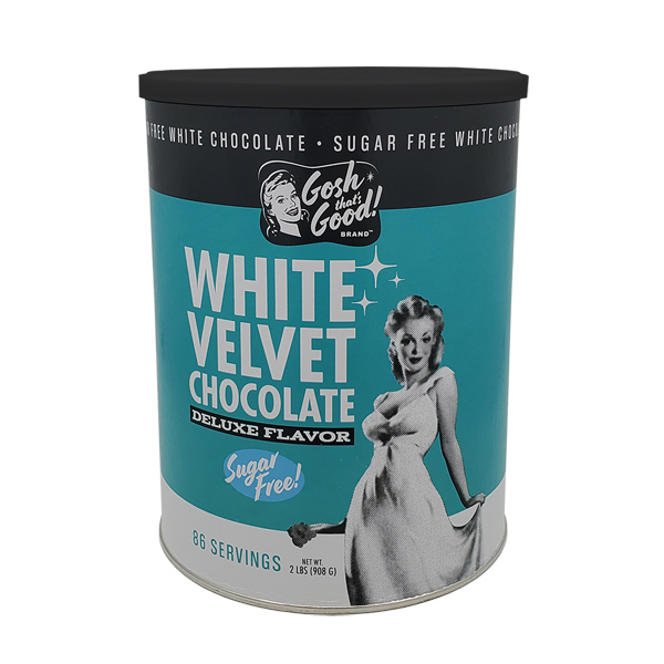 GOSH THAT'S GOOD BRAND SUGAR-FREE WHITE VELVET CHOCOLATE