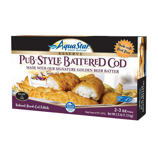 AQUA STAR PUB BATTERED COD