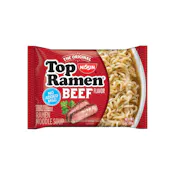 NISSIN FOODS TOP RAMEN NOODLES BEEF