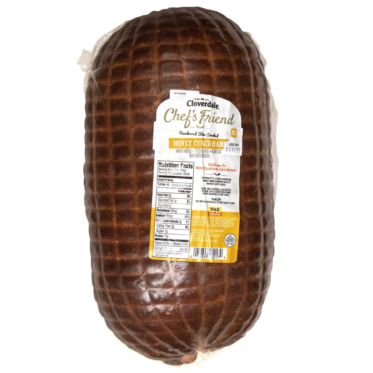 CLOVERDALE CHEF'S FRIEND BONELESS HAM HONEY CURED
