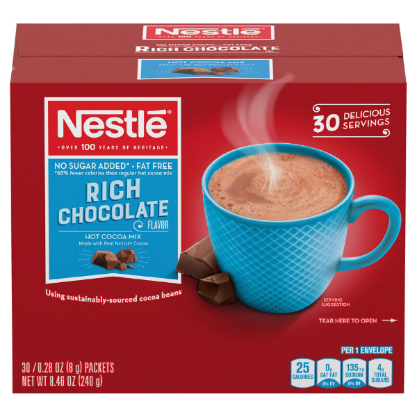 NESTLE SUGAR FREE HOT CHOCOLATE MIX