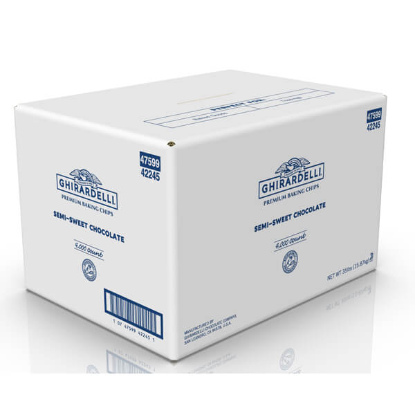GHIRARDELLI SEMI-SWEET CHOCOLATE CHIPS 4000 COUNT