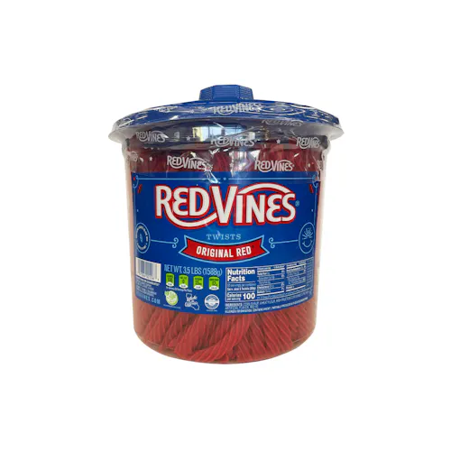 RED VINES AMERICAN LICORICE LICORICE JAR