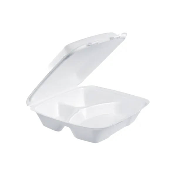 DART 9X9 3 CPMT FOAM HINGED CONTAINER