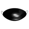 GOLDEN SUPPLIES IRON WOK WITH CURVED RIM 19 INCH