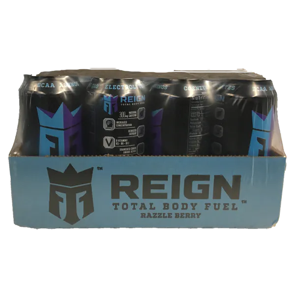Blue Raspberry Reign REIGN RAZZLE BERRY ENERGY DRINK - US Foods CHEF'STORE