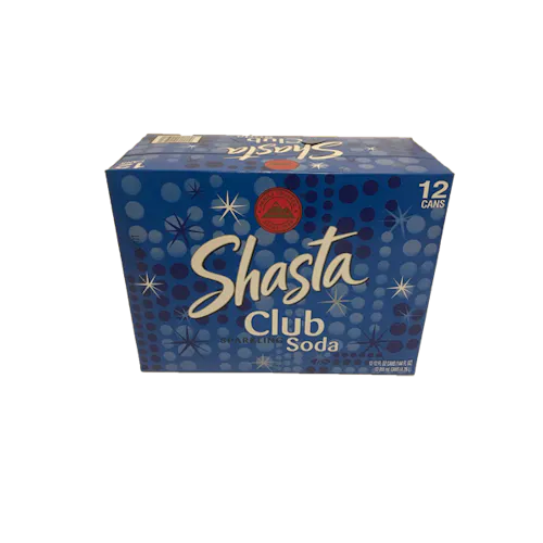SHASTA CLUB SODA 12/12 OZ