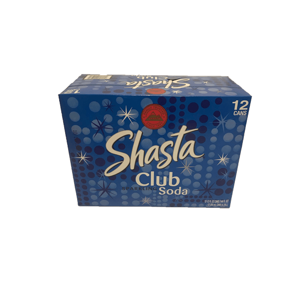 SHASTA CLUB SODA 12/12 OZ