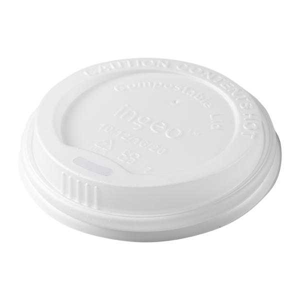 PRIMEWARE HOT CUP LIDS COMPOSTABLE FITS 10-20 OZ