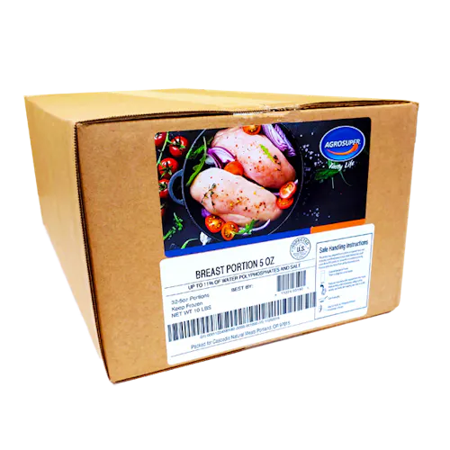 AGROSUPER CHICKEN BREAST PORTIONS 5 OZ