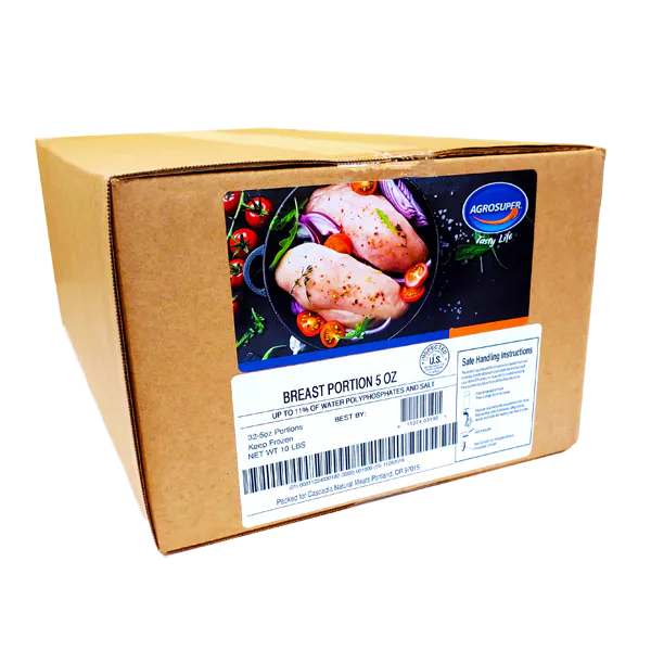 AGROSUPER CHICKEN BREAST PORTIONS 5 OZ
