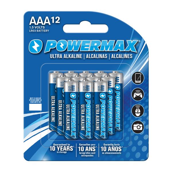 POWERMAX ALKALINE BATTERIES AAA