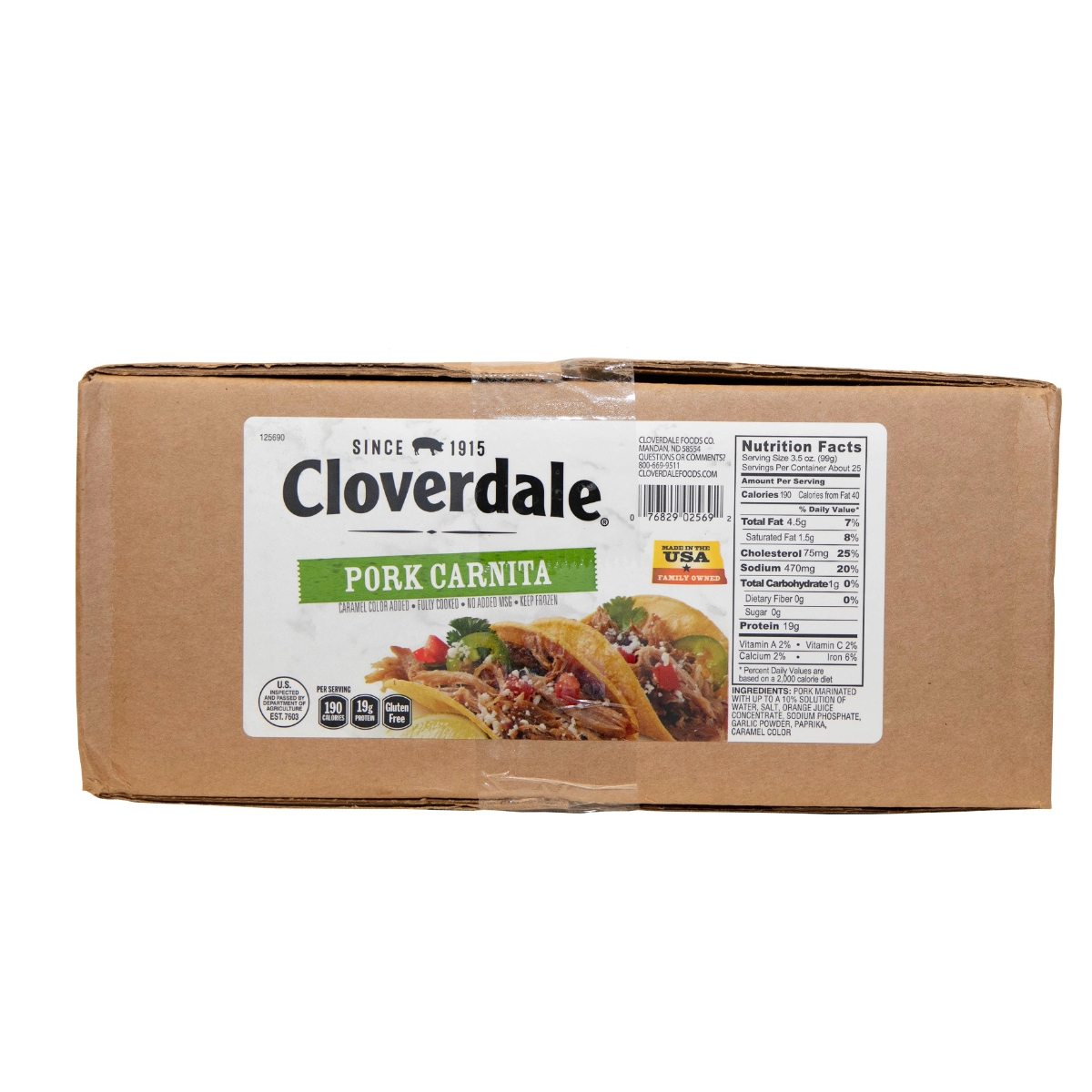 CLOVERDALE MEATS CARNITA MEAT